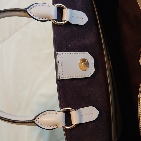 Michael Kors Large Hamilton Legacy Logo Belted Satchel- Pink & Brown NWT $628 - Picture 10 of 11